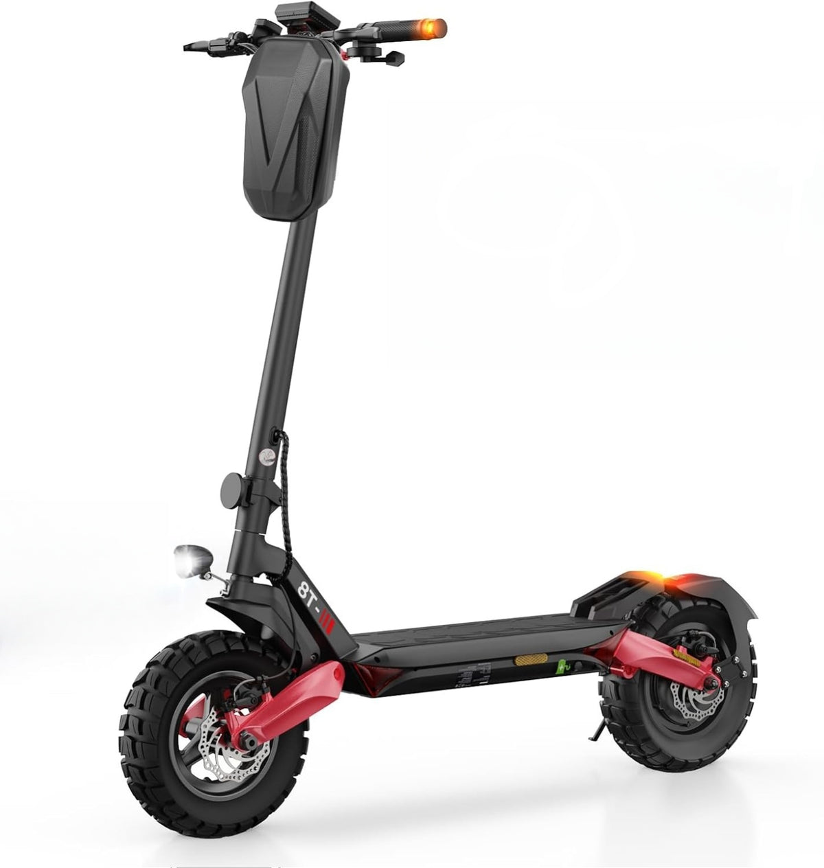 JAYSIMXIN Puissante Trottinette Électrique Adulte Scooter,10 Pouces Trottinette électrique Tout Terrain, App Intelligent, Batterie au Lithium 52V 33Ah,130 km 4-5 Heures de Charge.