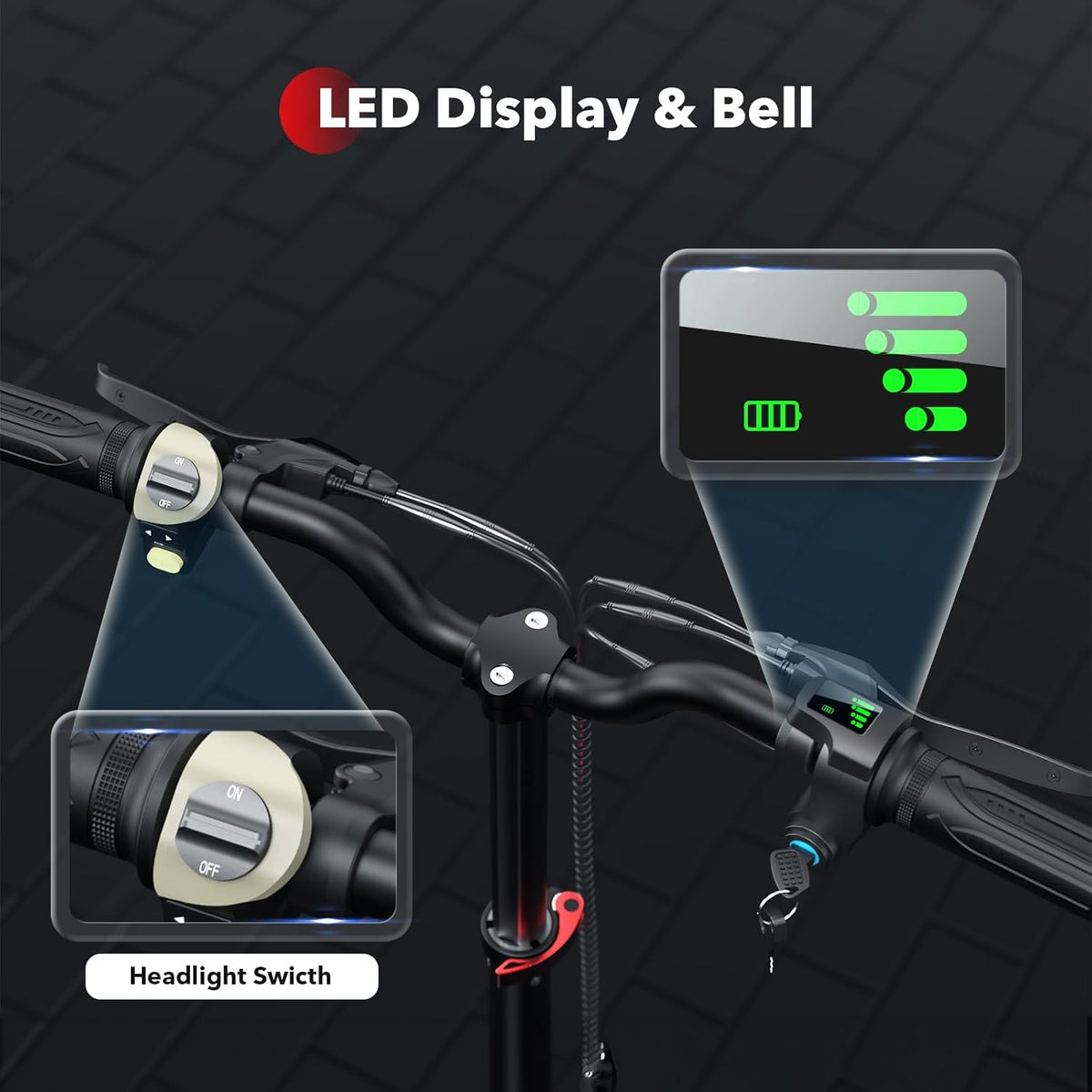 Patinete eléctrico iScooter con asiento, autonomía de 60/34 km y velocidad máxima de 45/30/25 km/h, neumáticos de 14"/12"/10", asiento de altura ajustable...