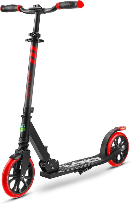 10 Colors Freestyle Scooter, Adult and Teen Scooter - Adjustable Height, All Terrain Scooter with Large Wheels and Suspension, Foldable Scooter with Easy Maneuver
