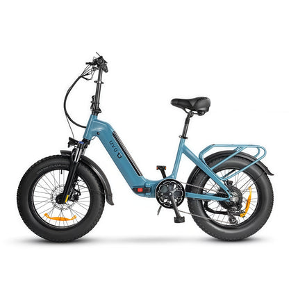 DYU 20" 4.0 Fat Tire Electric Bike for Adults, 500W 48V 14AH, LG Battery, Shimano 7-Speed, Foldable E Bike