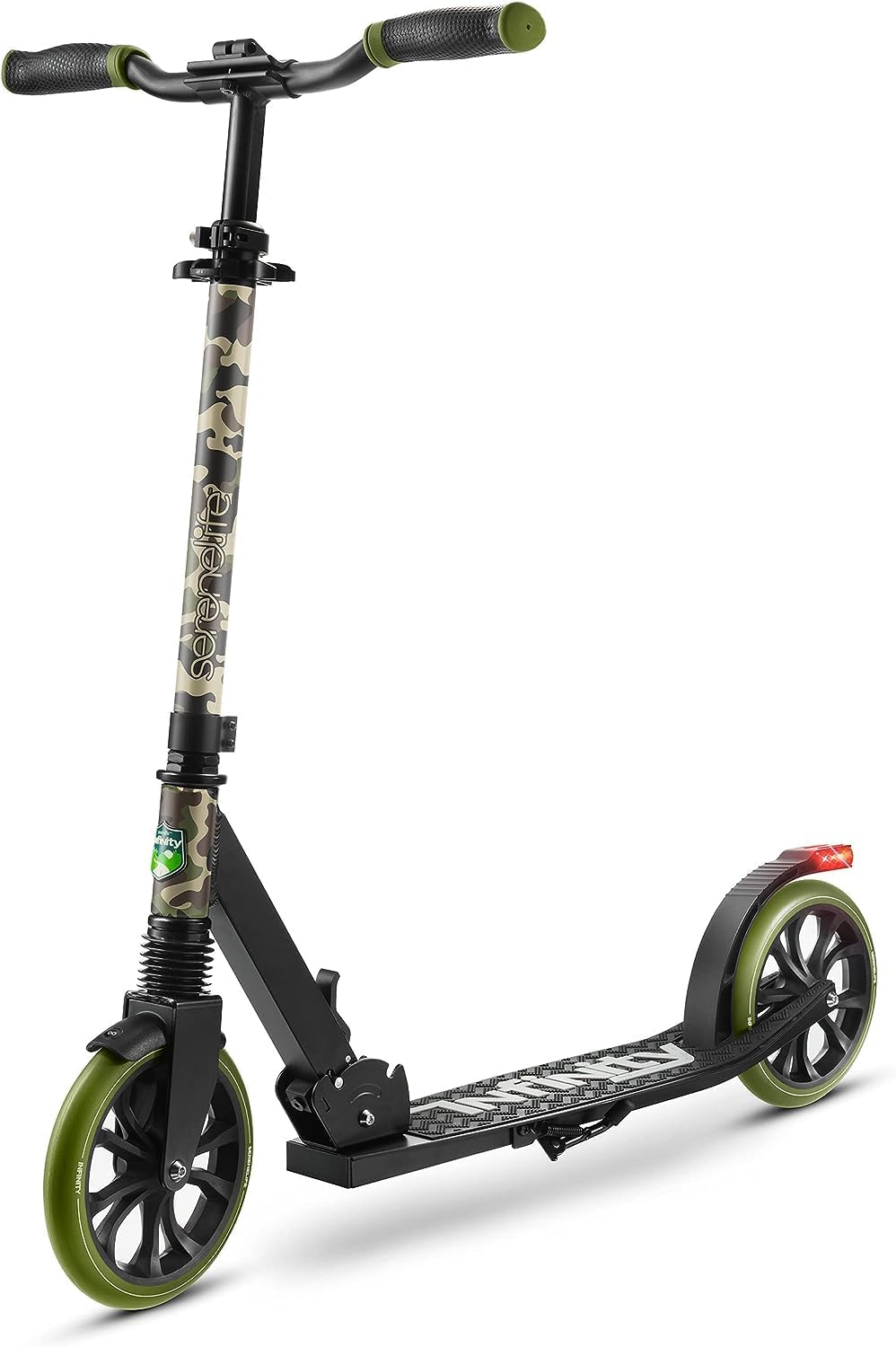 10 Colors Freestyle Scooter, Adult and Teen Scooter - Adjustable Height, All Terrain Scooter with Large Wheels and Suspension, Foldable Scooter with Easy Maneuver