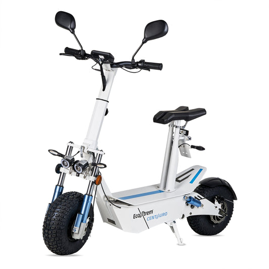 ELEKTROROLLER CENTAURO MIT STRAßENZULASSUNG, SITZ UND XXL-LCD-DISPLAY, WEISS