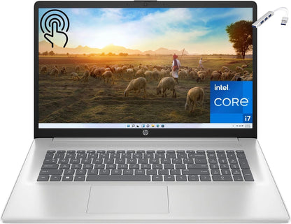 HP Laptop 17 with Intel Core i7-1355U | 17.3 Inch FHD Display | 16 GB DDR4 RAM | 1 TB SSD