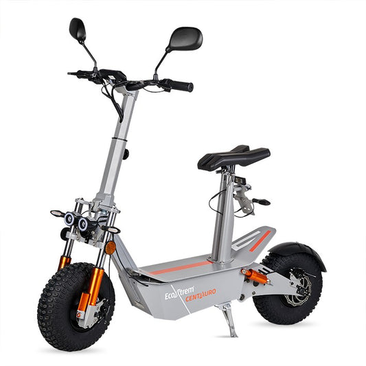 ELEKTRISCHER ROLLER CENTAURO, ZULASSUNGSFÄHIG, GRAU, MIT SITZ UND XXL-LCD-DISPLAY