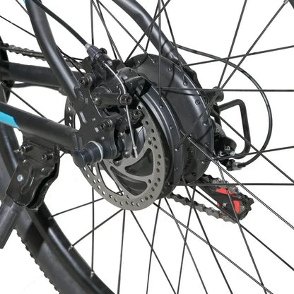 Hiland Rockshark Electric Bike Electric Mountain Bike Aluminum 26/27.5 inch 350W 20MPH Adults E-Bike Shimano 21 Speed Disc Brake Suspension Fork with 36V 10.4Ah Removable Battery