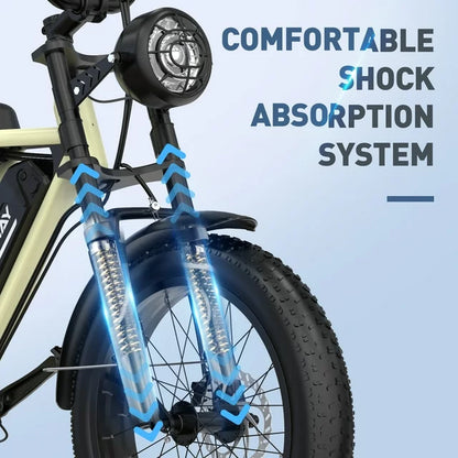 COLORWAY 750W Electric Bike for Adults,20X4.0 Fat Tire Off-Road E bike,36V/12Ah Battery Snow Beach Mountain Bike for Outdoor Cycling e bike