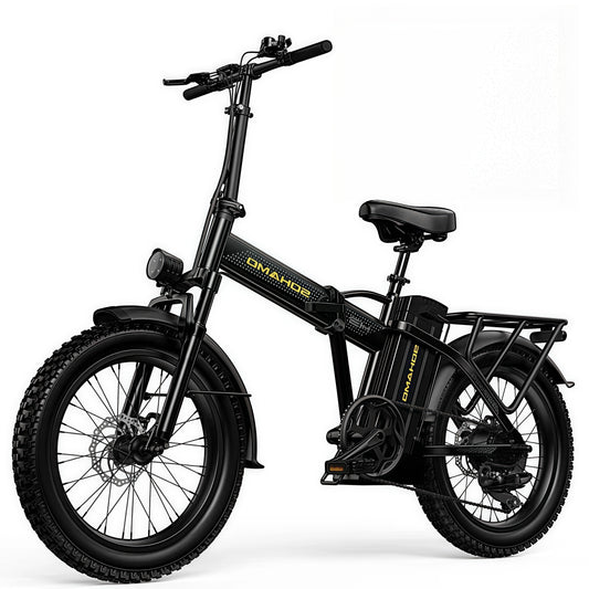SOHAMO H3 Electric Bike for Adults 20" Fat Tire Folding Ebike, 750W Motor, 48V 15Ah Removable Battery, Front Suspension, Shimano 7 Speed Mountain Bike