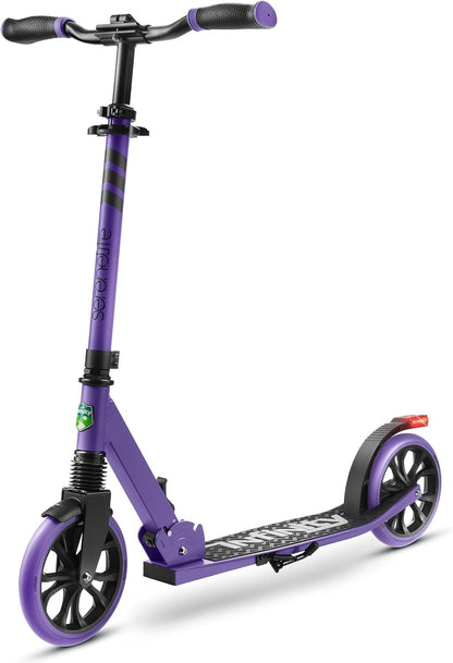 10 Colors Freestyle Scooter, Adult and Teen Scooter - Adjustable Height, All Terrain Scooter with Large Wheels and Suspension, Foldable Scooter with Easy Maneuver