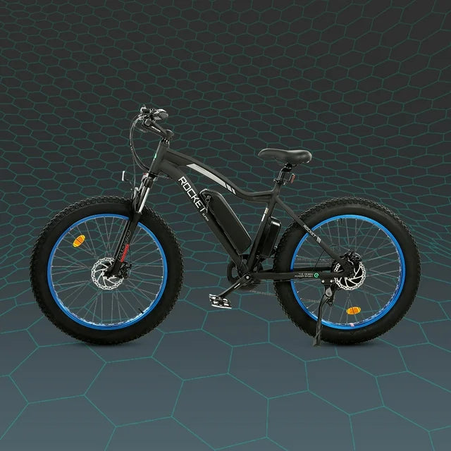Ecotric 26 Inch Fat Tire Electric Bicycle Powerful 500 W Motor 36 V/12.5 Ah Removable Lithium Battery Beach Snow Shock Absorption Mountain for Adults
