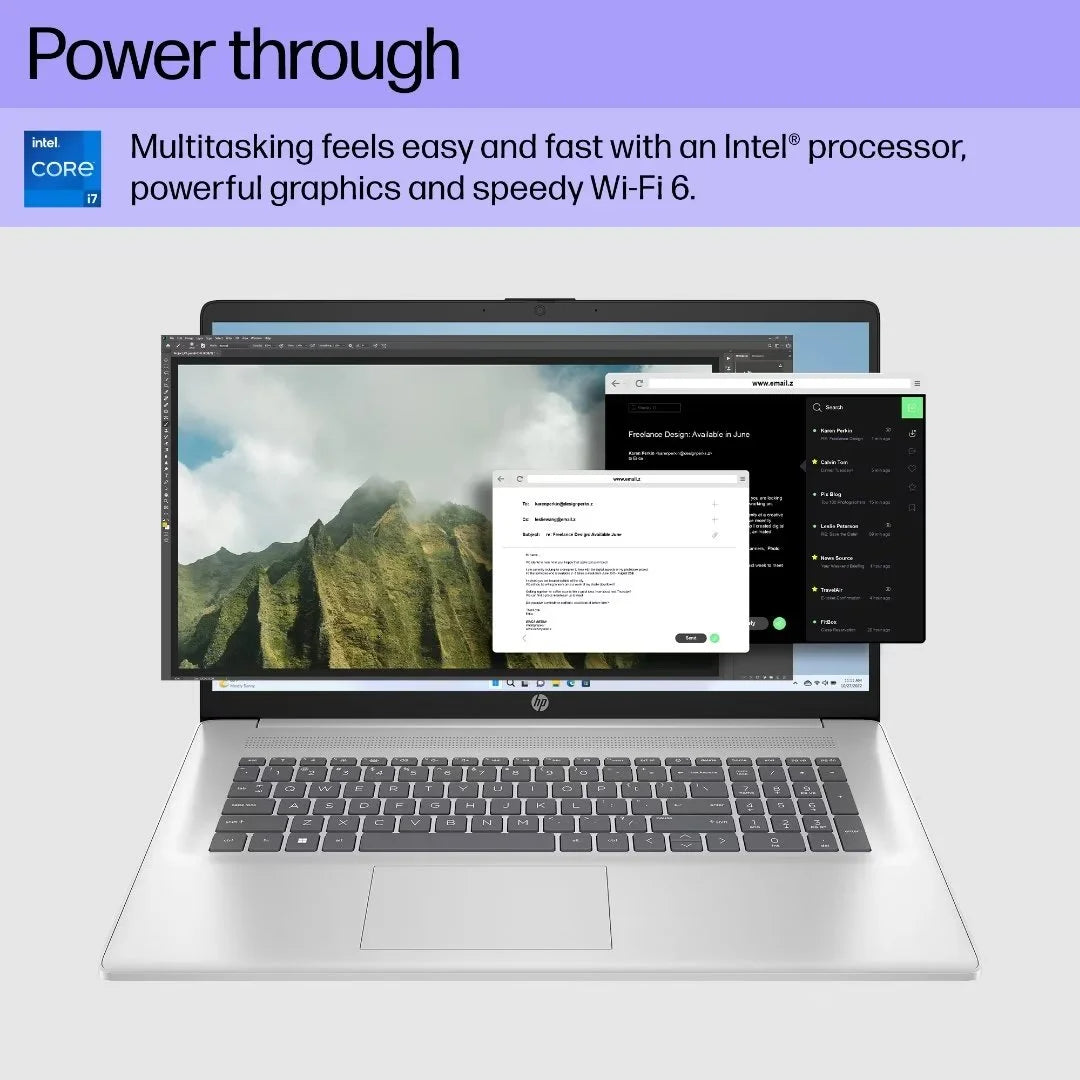 HP Laptop 17 with Intel Core i7-1355U | 17.3 Inch FHD Display | 16 GB DDR4 RAM | 1 TB SSD